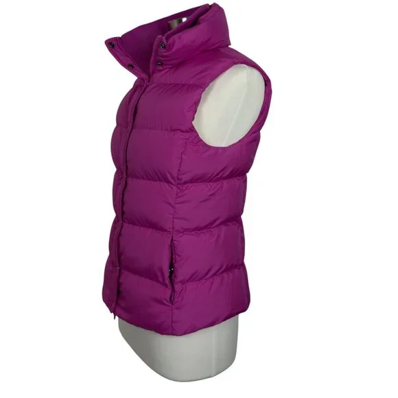 J.Crew Down Puffer Vest Purple /Magenta Size M Pre owned - Picture 4 of 16